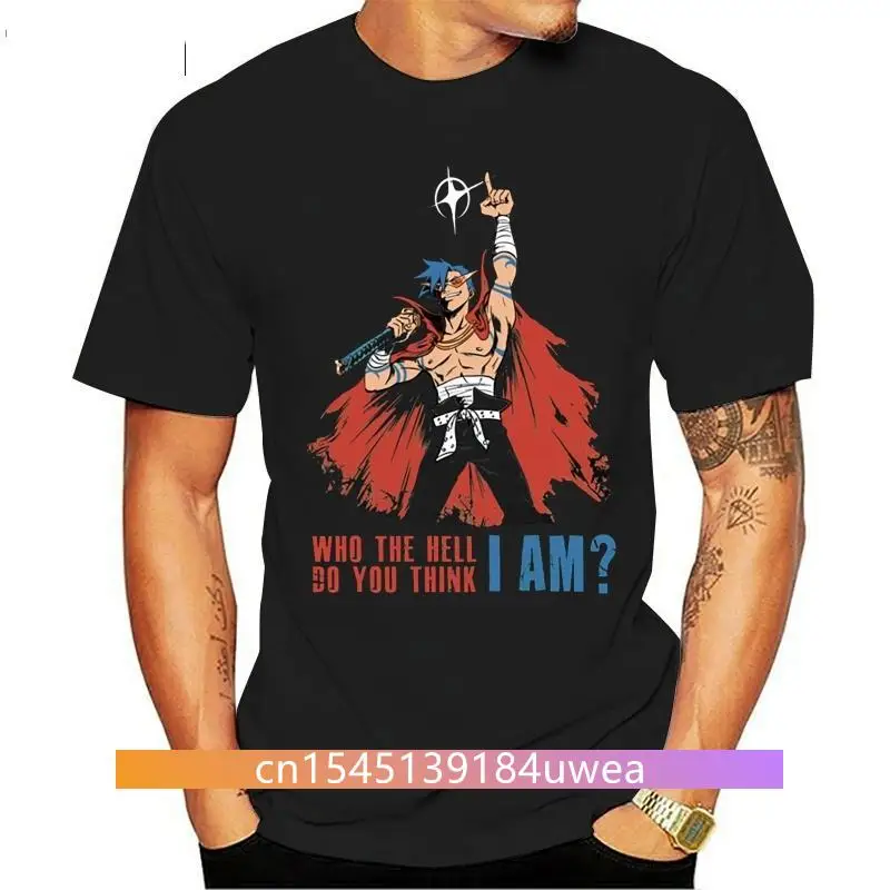 Gurren Lagann Kamina T Shirt Team Leader Thymilph Viral Japanese Anime Funny Manga Tshirts Boy New Tee Shirt Cotton Comic