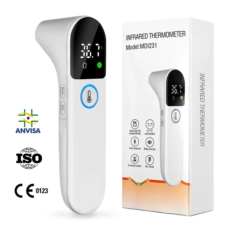 LED Contactless Infrared Thermometer Digital Electronic Ear Forehead Termómetro Infrarojo Medical Outdoor Home Body Thermometer