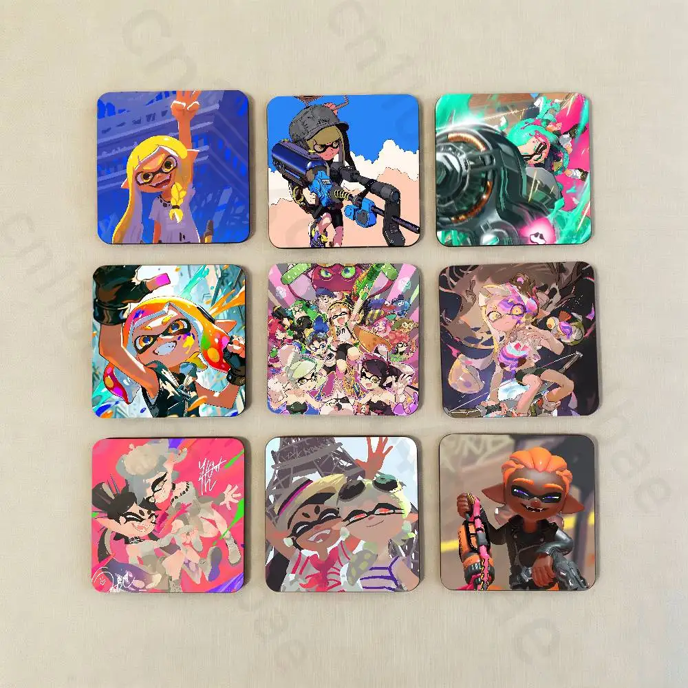 

S-SplatoonS Fridge Magnet Personalized Magnetic Durable Plastic Square Picture Surface Fridge Magnets