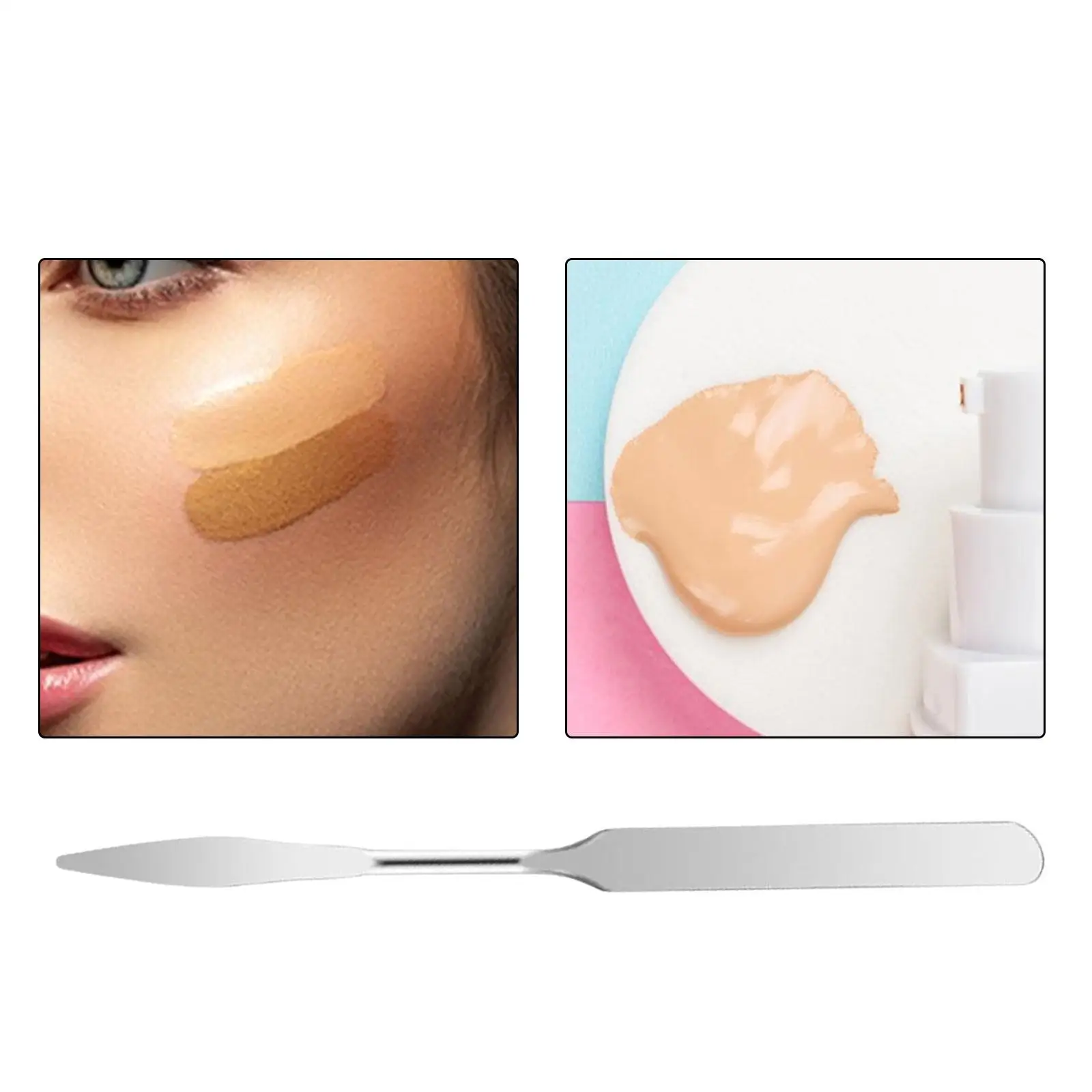 ملعقة مكياج محمولة، أداة مزج أعواد خلط لأحمر الشفاه