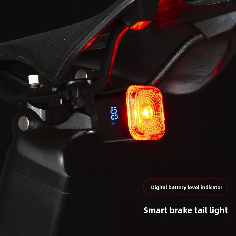 Brake-Sensing Bike Taillight - Smart Type-C Rechargeable Warning Light for Safer Night Riding