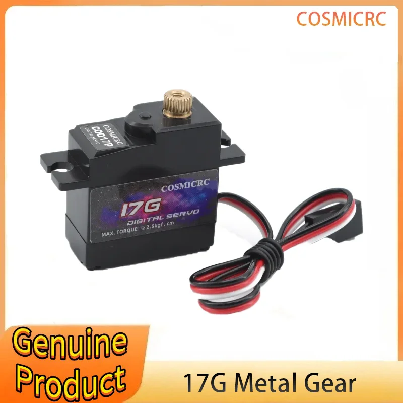 

COSMICRC 17G Metal Gear Digital Servo 1.8KG for RC Airplane Robot 1/18 1/24 Car Boat Duct Plane RC Parts