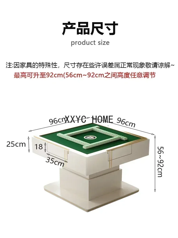 Lifting Coffee Table Dual-Use Mahjong Table Automatic Multi-Function Mahjong Tea Table All-in-One Machine