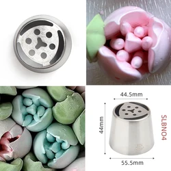 New Extra Large Three Petal Tulip Pattern Icing Tip Baking Tool Pastry Marshmallow Tulips Piping Nozzle #LBNO4