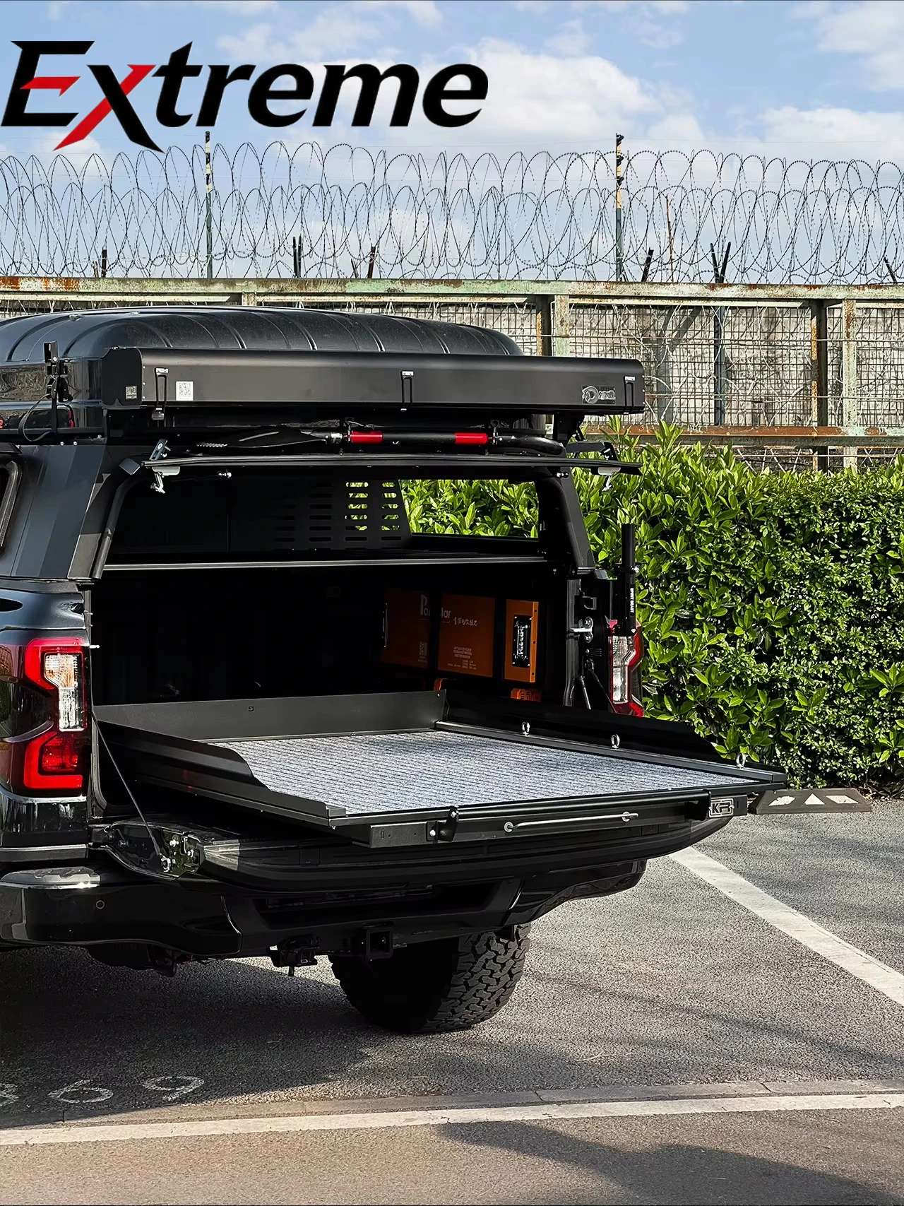 Ranger T9 2023-2024 Truck Bed Drawer Tray Sliding Storage System for Cargo Organization and Off-Road Gear
