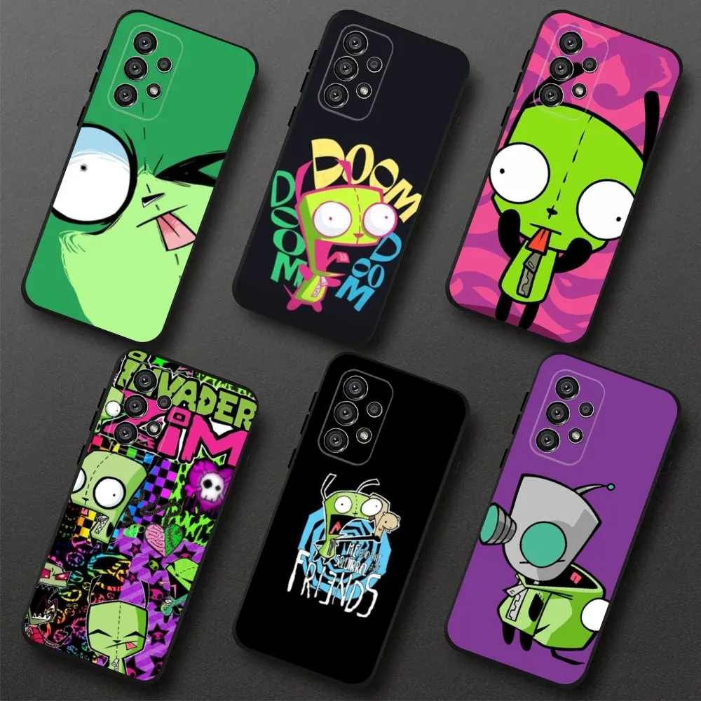 

Cartoon I-Invader Zim Phone Case For Samsung Galaxy A20,A21s,A22,A31,A32,A52,A53,A72,73,A80,A91 Soft Black Cover