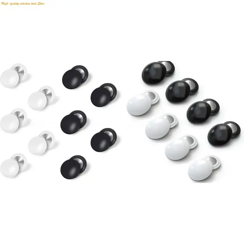 203f 8/10pcs แม่เหล็ก Bib สำหรับนักวิ่งมาราธอนคลิป Bib คลิปที่ปลอดภัยและมีน้ำหนักเบาหมายเลขการแข่งขันในสีขาวและสีดำ
