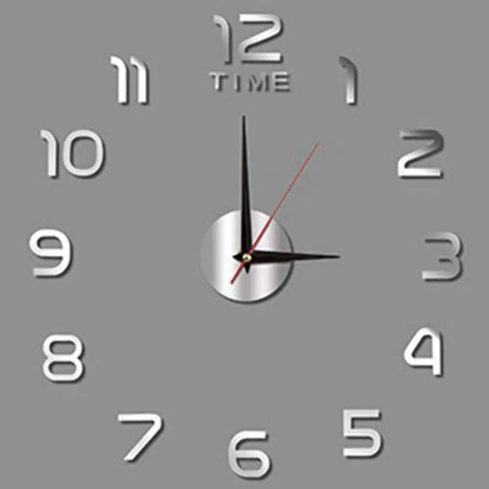 Northern Europe Multi-functional DIY Living Room Home Decor Frameless Design Easy Use Decal Wall Sticker Clock Mirror Stickers