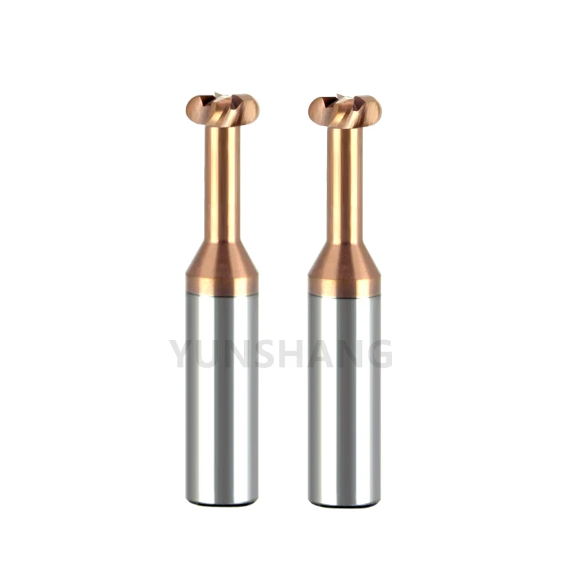 T-slot Milling Cutter Radius Corner T Type End Mill R0.5/0.75/1/2/3 For Aluminum Groove Machining Carbide CNC Tool D3-D20