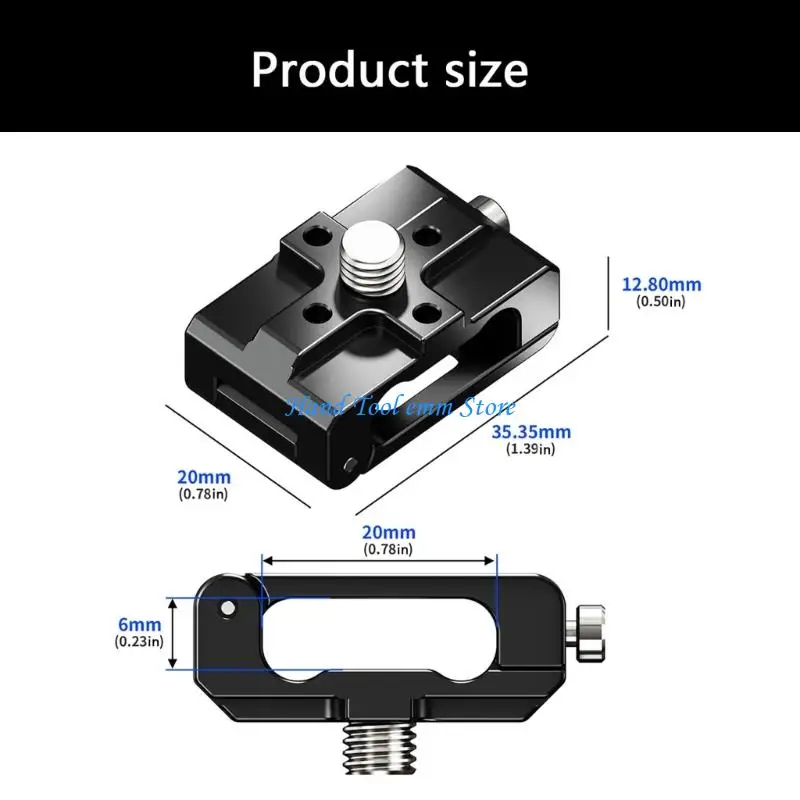 Picture 7: H37F Camera Cage Cable Clamp DSLR Camera Cable Lock Mount for Securing Camera