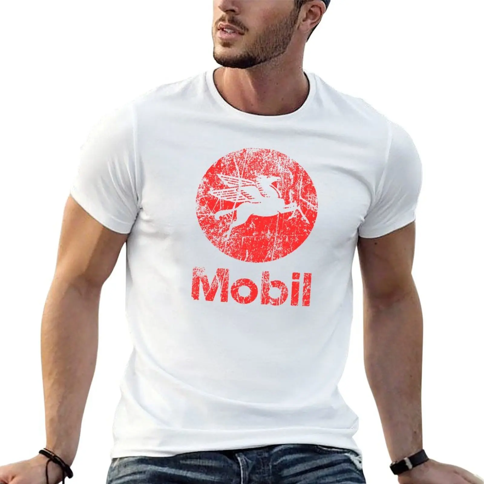 

Distressed Mobil T-Shirt cotton t shirt man cotton t shirts high quality man t shirt summer T-shirt