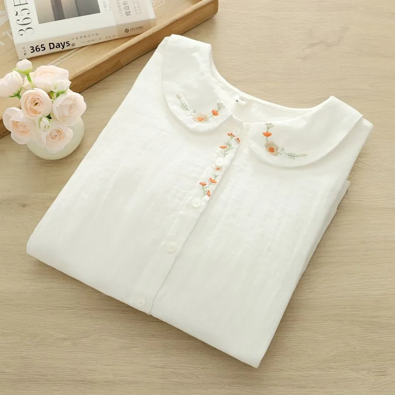 

Ele Summer с мультяшной вышивкой Plum Blossom, двухслойный хлопок, женская основа ort Sve, дышащая, приятная для кожи