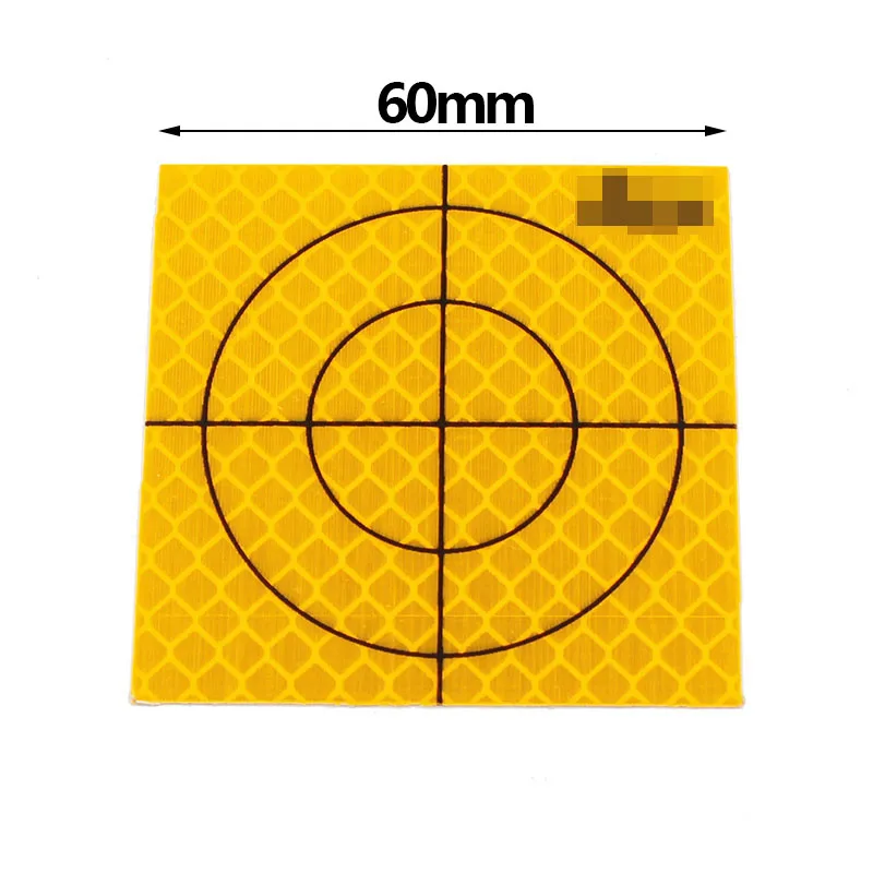 Gold Yellow Reflector Sheet Reflective Tape Target for Surveying and Mapping GPS Total Station 30/40/50/60mm 10Pcs/Lot