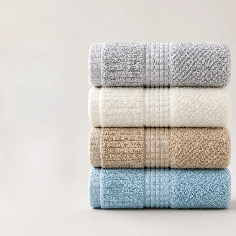 Household Simple Thick Cotton Face Towel Absorbent and Not Prone To Hardening Adult Towel Infant Face Towel