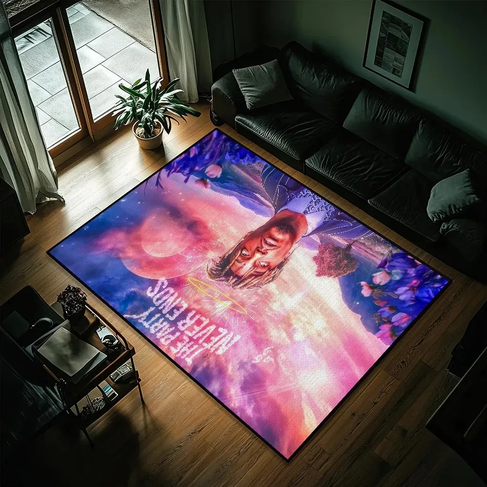 Rapper Juice Wrld 999 Small Carpet Bedside Kitchen Bath Living Home House Bedroom Floor Mat Doormat Decoration