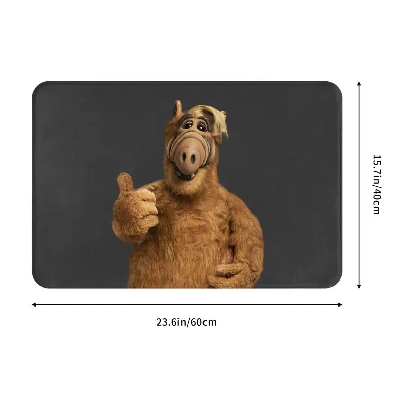 Alf Thumbs Up Front Door Mat Anti-Slip Outdoor Absorbent Alien Life Form Sci Fi Tv Show Doormat Living Room Entrance Rug Carpet