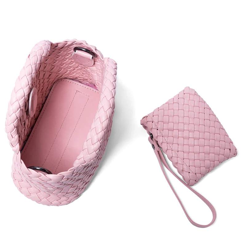 Torebka damska 2024 New Woven Cabbage Basket Bag Mobile Phone Bag Crossbody Bag Bucket Bag Vacation Bag
