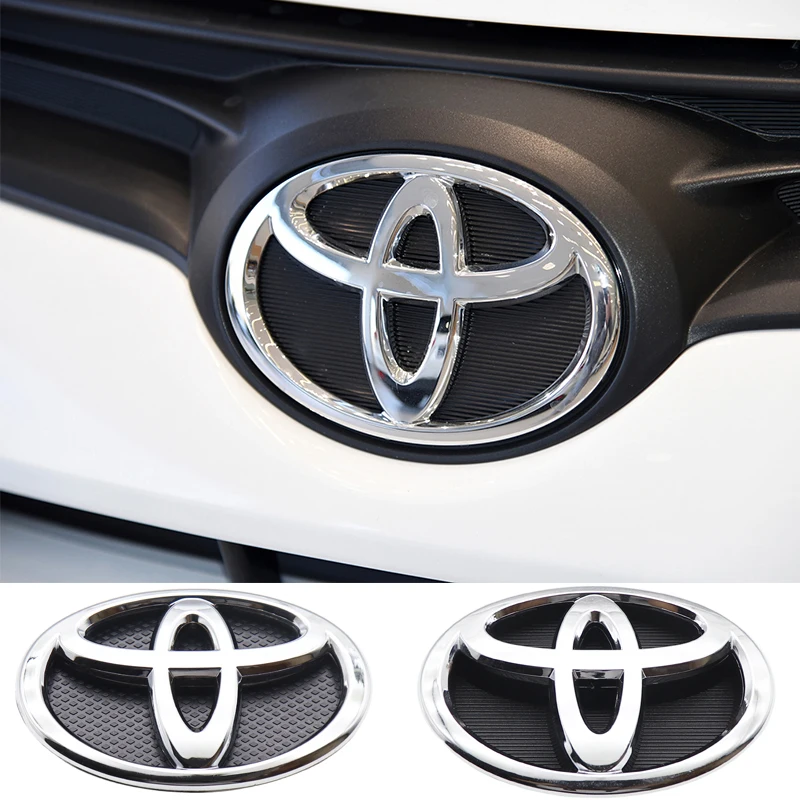 1pcs 3D 13cm 15cm ABS Car Front logo Car Head Front grill emblem Car front hood Emblem sticker styling Accessories