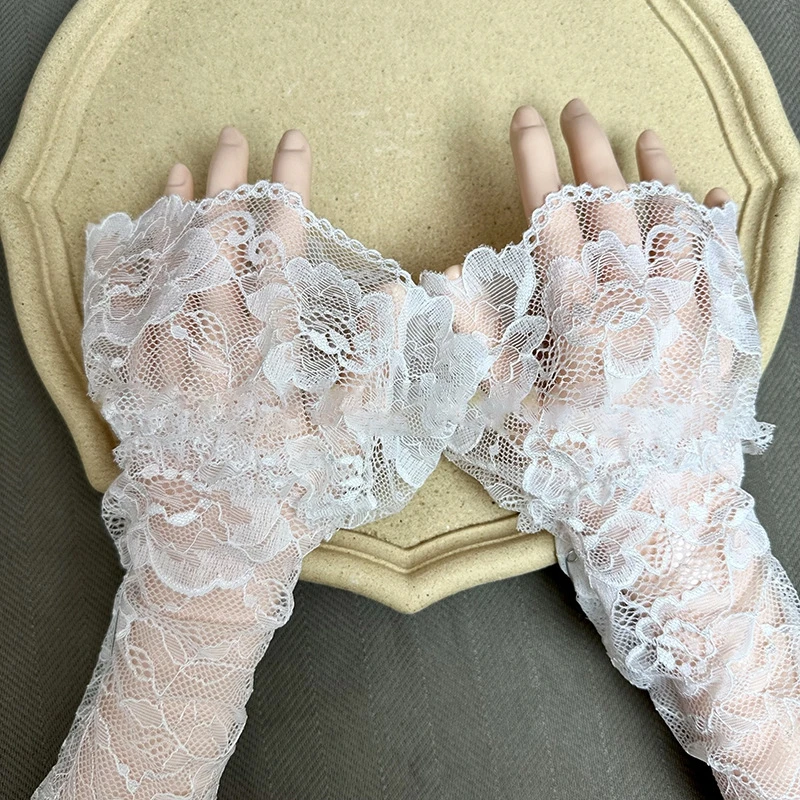 

photo background for nails lace fingerless gloves Nail shoot prop removable sleeves manicure styling display decoration Material