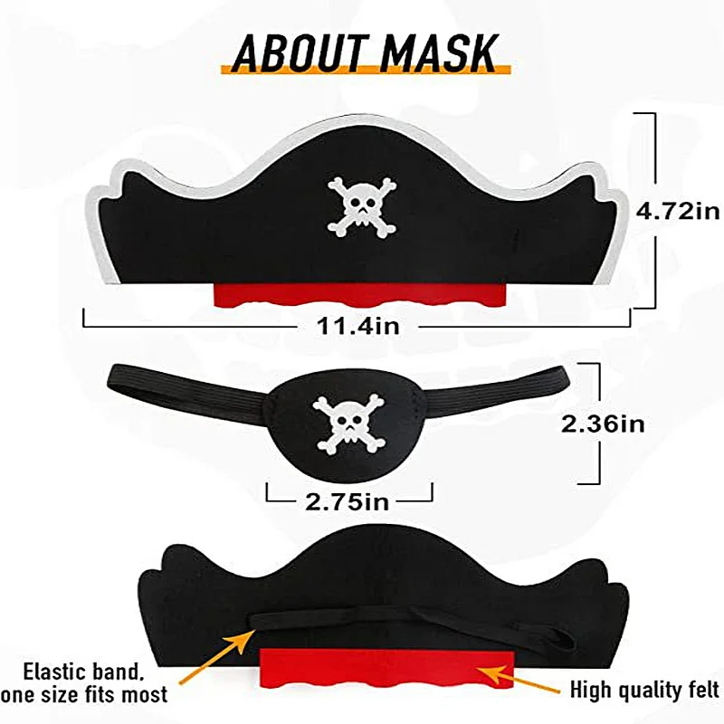 Piratenmaske Halloween Kleinkind Rollenspiel Kostüme Umhang mit Maske für Cosplay Kinder Geburtstagsgeschenk