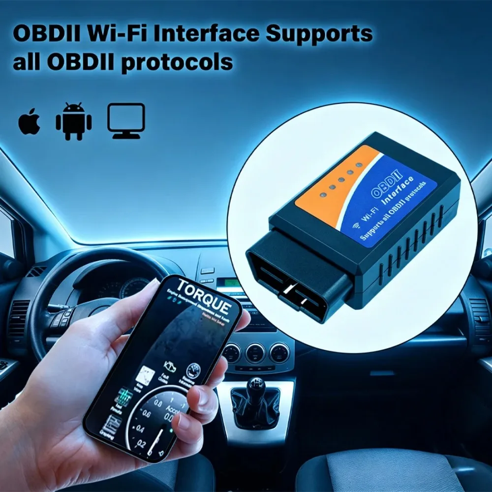 ELM327 V2.1 OBD2 Scanner TR6260S1 Wifi ELM 327 OBD Car Diagnostic Tool For Android /IOS PK Vgate Icar2 Code Reader