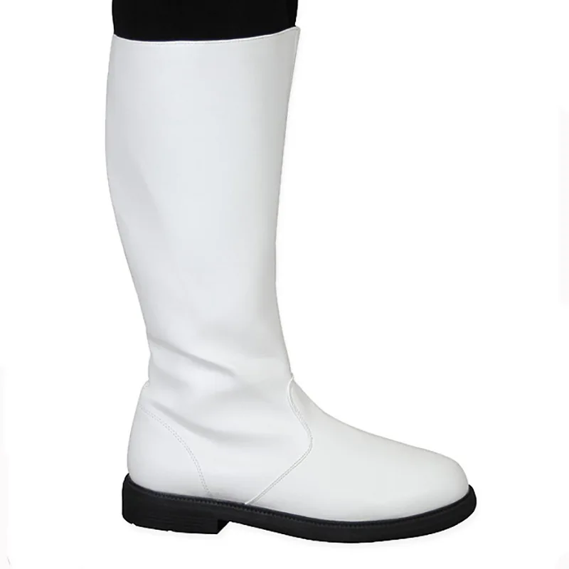 Mittelalterliche Ritter-Renaissance-Stiefel in Mehrfarbig für Männer, Retro PU-Leder Hohe Stiefel, Piraten-Cosplay Halloween-Karneval-Party-Schuhe – Detail 6