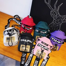 New Fashion Messenger Bag Trendy Street Letter Printed Shoulder Bags for Women Girls Outdoor Literary Chest Bag Friends Gifts