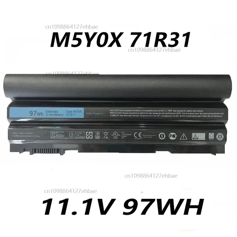 

M5Y0X 71R31 8858X T54FJ 04NW9 11,1 В 97 Втч аккумулятор для ноутбука Dell Latitude E6420 E6520 E5420 E5520 E5430 Inspiron 14R SeriesFast