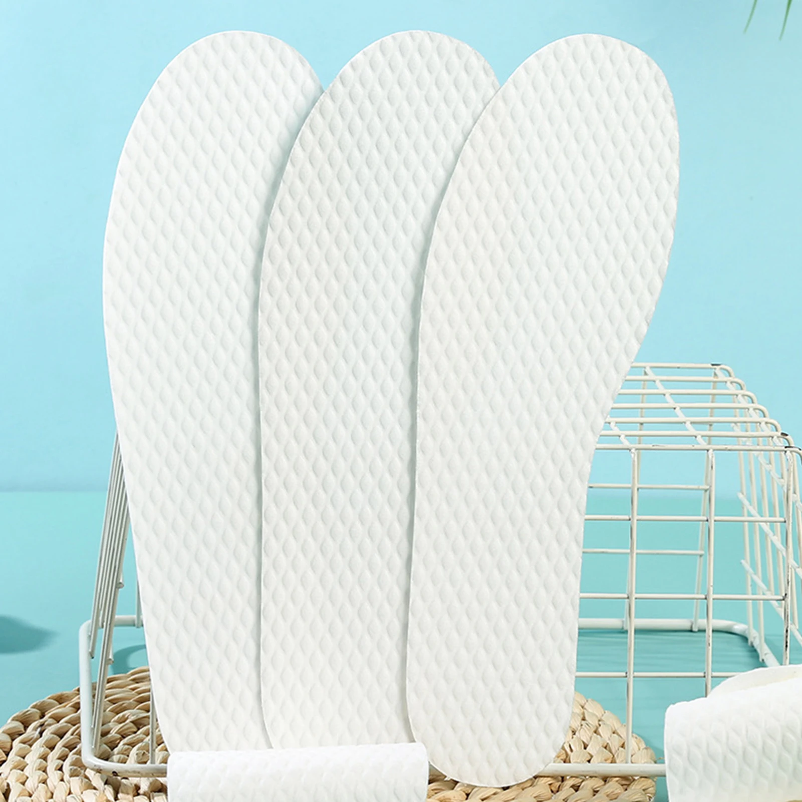 Women Men 20Pcs Disposable Shoe Pads Hygienic Shoe Liners Lightweight & Thin Disposable Anti-Odor Shoe Pads
