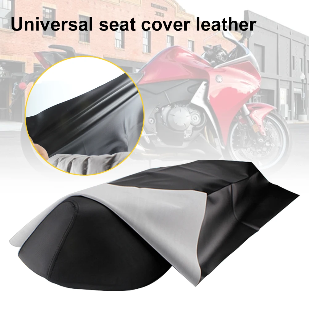 

Motorcycle Seat Leather Cover Waterproof High Elastic DIY Protector Seat Cushion Seat Cover Cover for Scooter Electric Vehicle