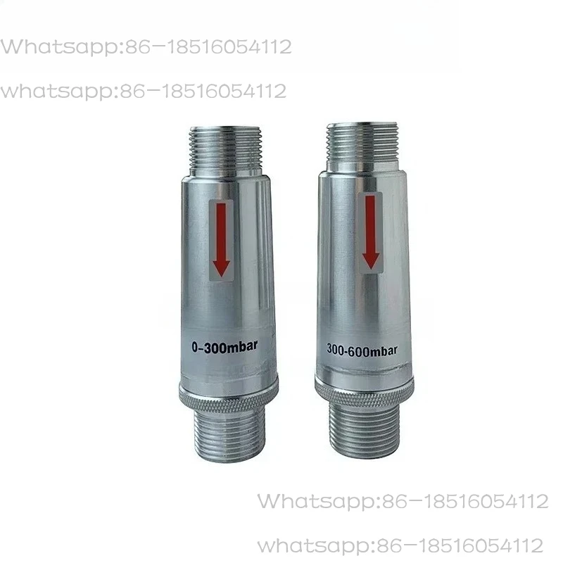 RV-01 RV-02 RV-03 1.2-2 inch 0-600 Mbar Aluminum Alloy Pressure Relief Valve for Blower High-pressure Fan  Pump