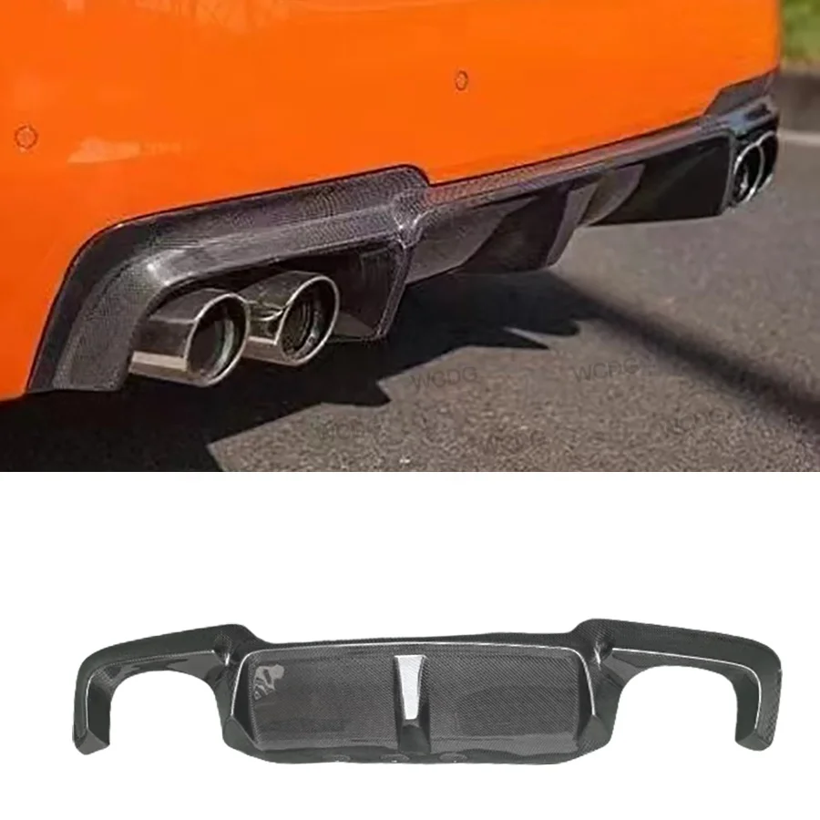 

For B-MW 5 Series F10 M5 M Sport 2010-2016 Carbon Fiber Rear Bumper Diffuser Lip Spoiler 3D Style Rear Diffuser Car Parts