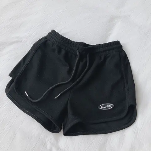 ITOOLIN 여성 캐주얼 Drawstring 스포츠 반바지 여름 얇은 높은 허리 요가 a 라인 반바지 느슨한 여성 러닝 스트레이트 바지
