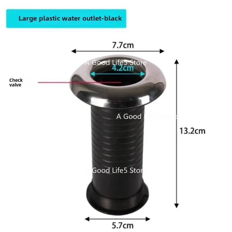 

For Plastic Drainage Port for Yacht Bottom Drainage Apply To Marine Polluted Hull Drainage Port Nylon Flow Port