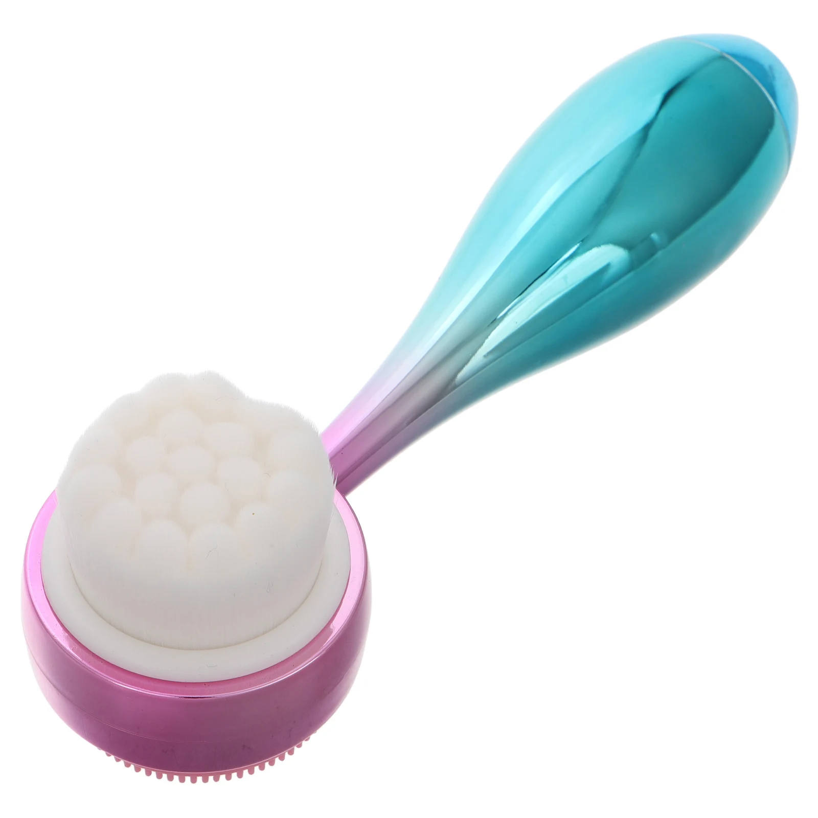 

Cleansing Brush Cleaning Face for Women Dry Brushes Handle Silica Gel Man Exfoliating Scrubber