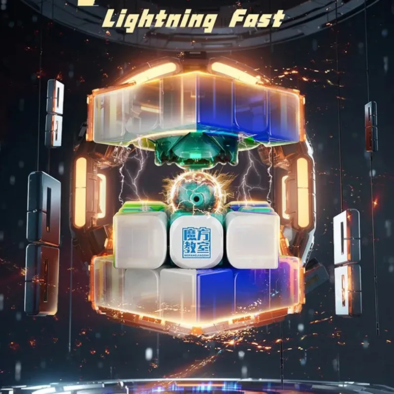 MOYU RS3M V5 3x3x3 Magnetic Magic Cube 3×3 Magnetic Speed Cube Professional Speed Puzzle Fidget Toys