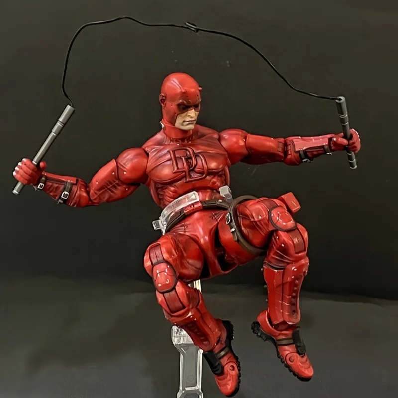 1/10 -Fleftoys Black Super-Duper Classic Murdock Action Figure Movable Body Design Collection Model Desktop Toy Christmas Gift