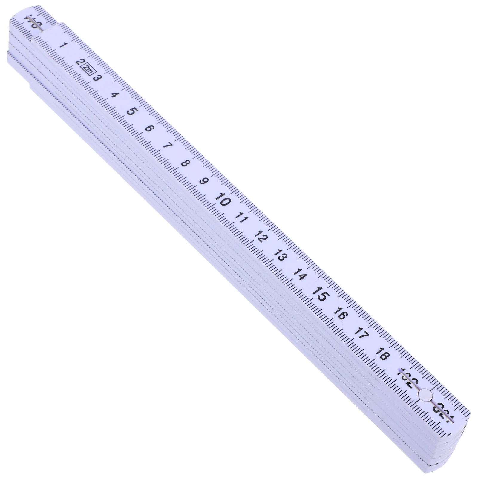 Plastic Folding Ruler 30cm Clear Scale Measuring Tool Metric cm mm Markings Foldable for Home Office School Use