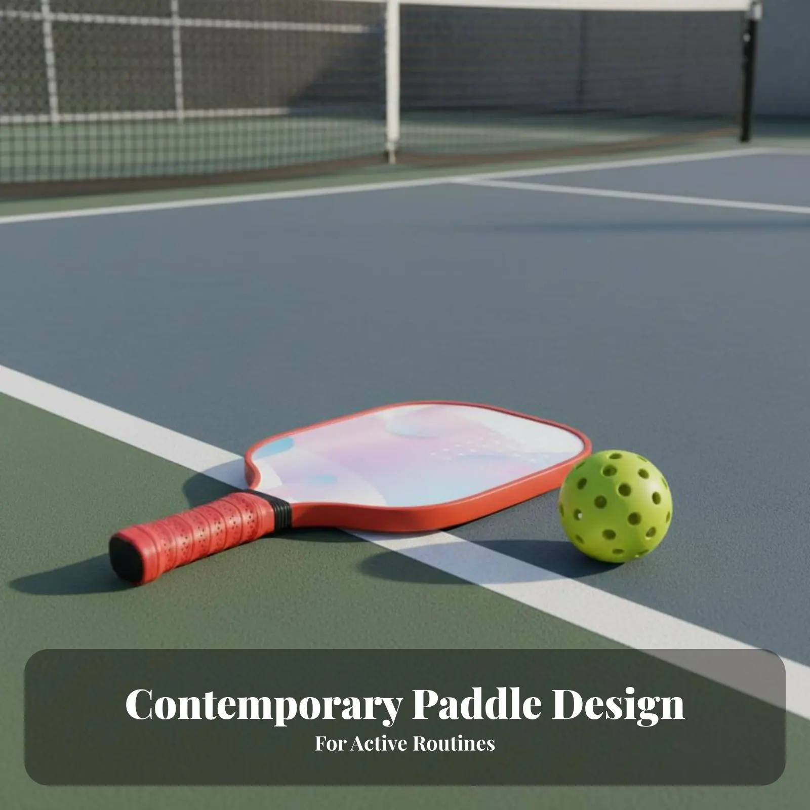 

Набор для пиклбола: ракетка из стекловолокна с увеличеной зоной удара, легкий дизайн, спортивный инвентарь