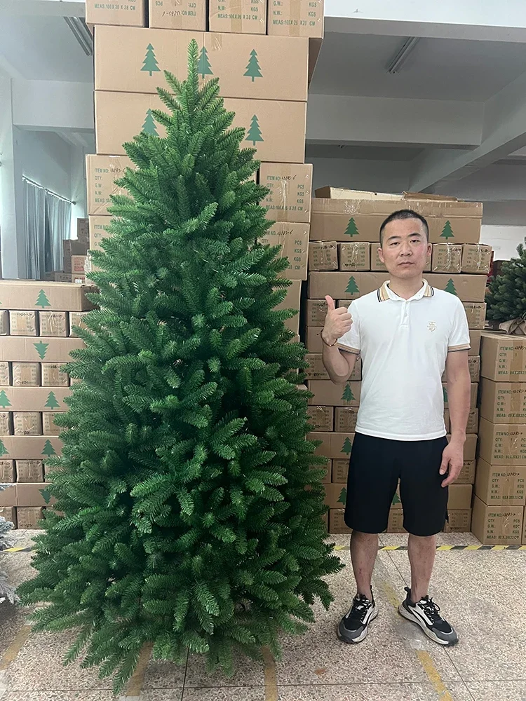 Christmas tree manufacturer produces and sells export grade 1.51.83.0-meter luxury home bare tree