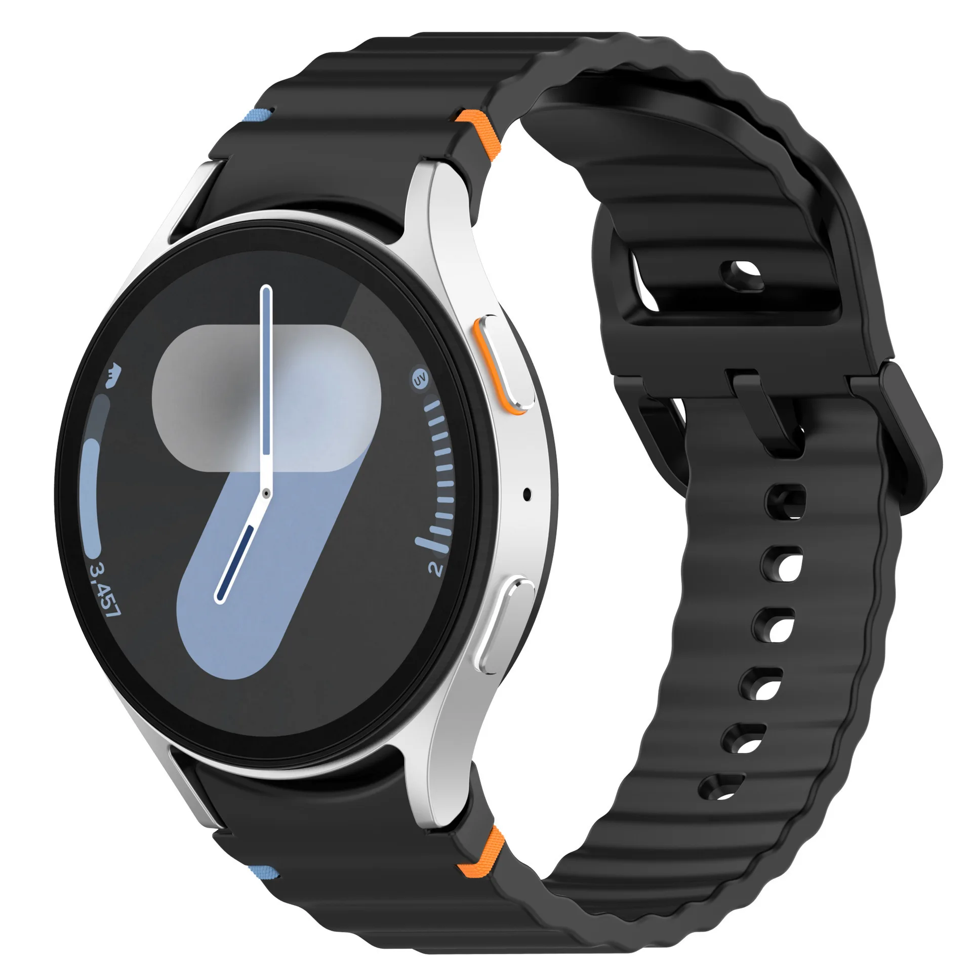 No Gaps Quick Release Silicone Strap for Samsung Galaxy Watch 7 6 5 4 40/44mm 5Pro 45mm Band for Watch 6Classic 43/47mm Bracelet image 2