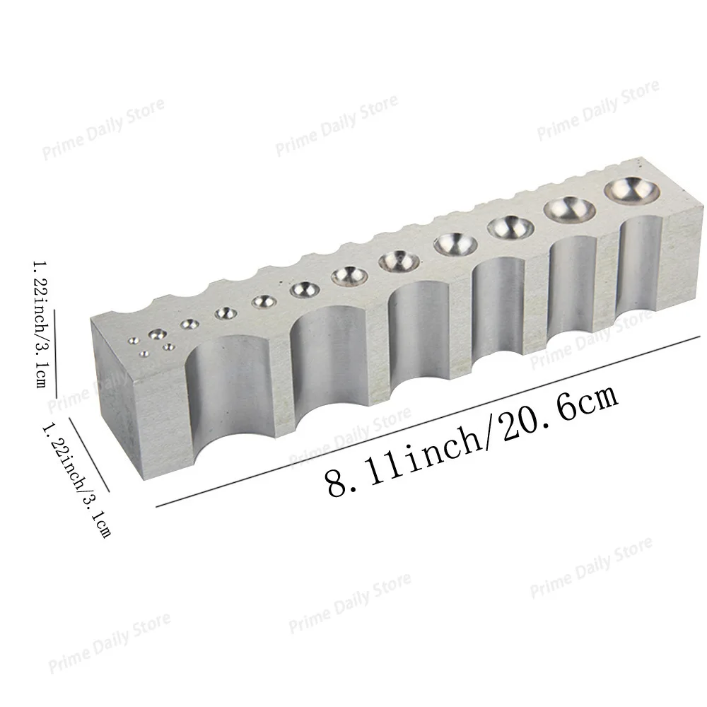 Steel Forming Anvil, Metal Dapping Jig for Jewelry Crafting Jewelry Fabrication Tools