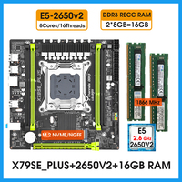 X79 motherboard kit xeon E5 2650 V2 lga 2011 CPU 2*8gb 1866Mhz RAM ddr3 16gb memory e5 2650 V2 motherboard kits for pc gaming