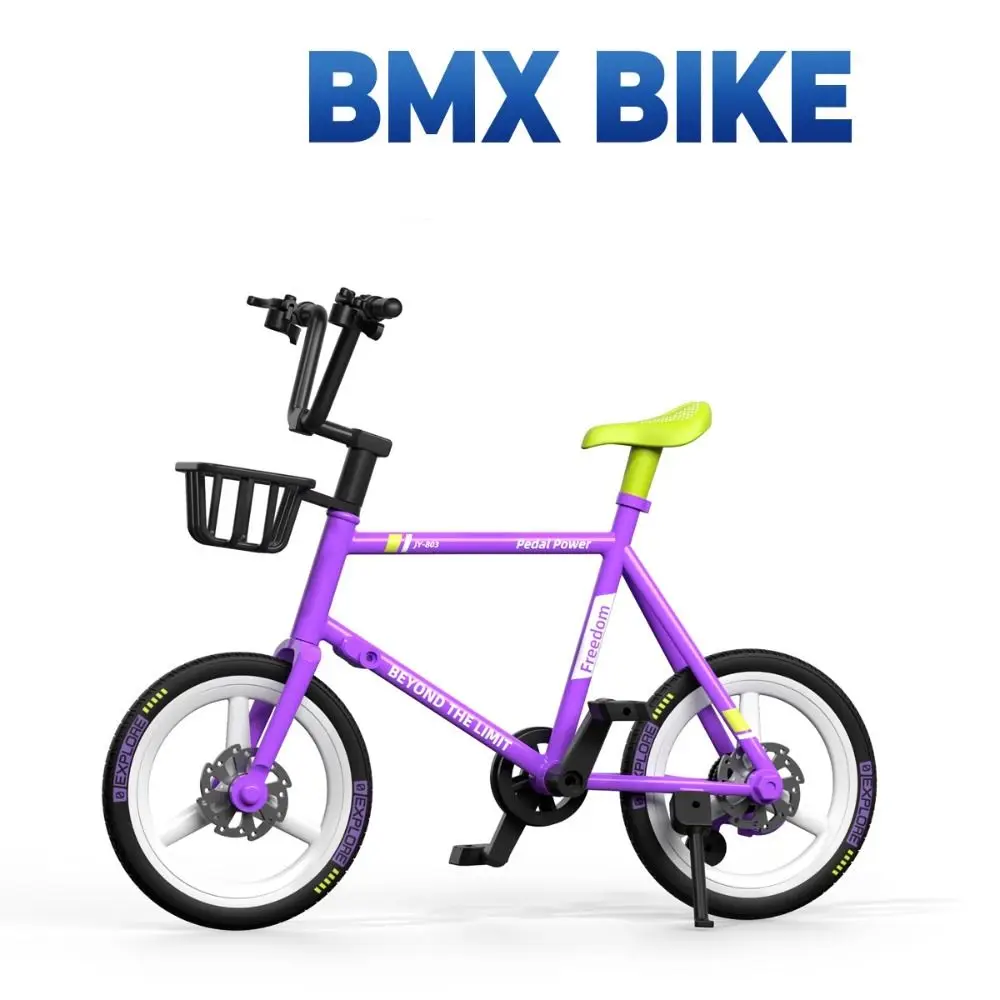 1:8 Scale Mini Bicycle Model Racing Metal Ornament Mountain Bike Toy Miniature Diecast Road BMX Bike Model Collection