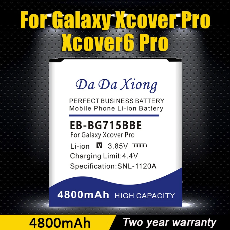 EB-BG715BBE 4800mAh Battery For Samsung Galaxy Xcover Pro G715 Xcover 6pro Repair Part Capacity Tablet Batteries Bateria