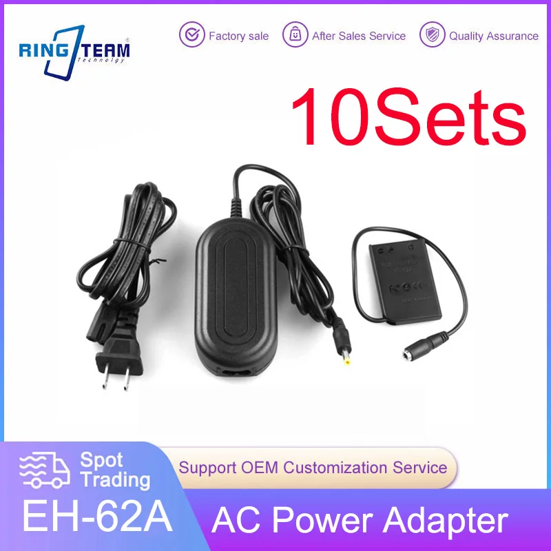 

10Sets EH-62A AC Adapter EP-62A EN-EL5 ENEL5 Dummy Battery for Nikon Cameras Coolpix 3700 4200 5200 5900 7900 P3 P4 P5000 P5100