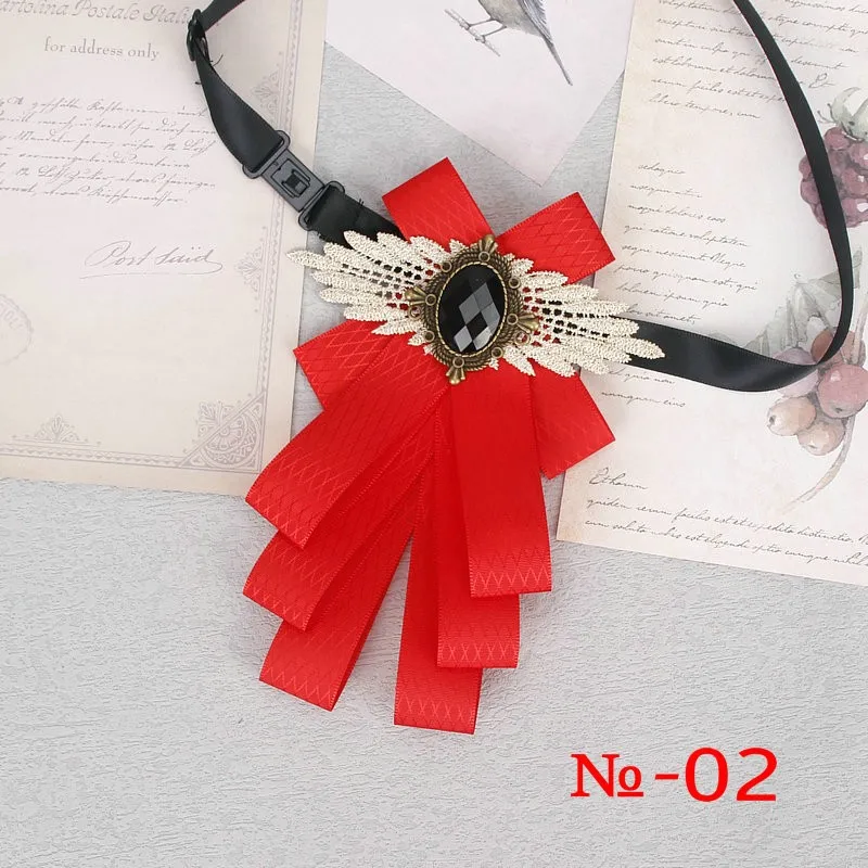 57 farben Wunderschöne Band Bowtie Schwarz Schmuck Metall Männer Hochzeit Party Schmetterling Weibliches Hemd Zubehör Damen Luxus Pin Fliege – Detail 8
