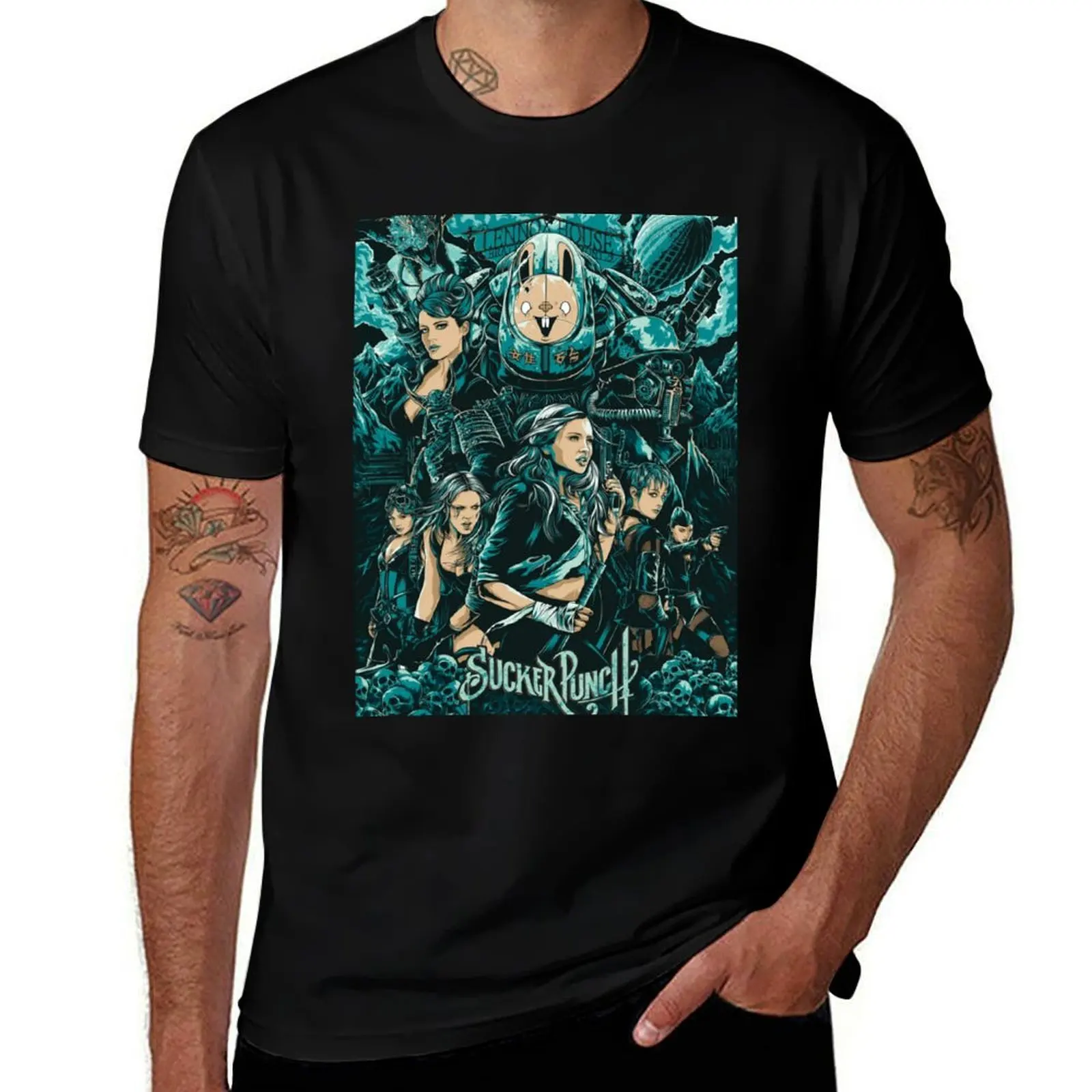 Sucker Punch Poster T-Shirt man t shirts high quality luxury brand men t shirt cotton 100% T-Shirt