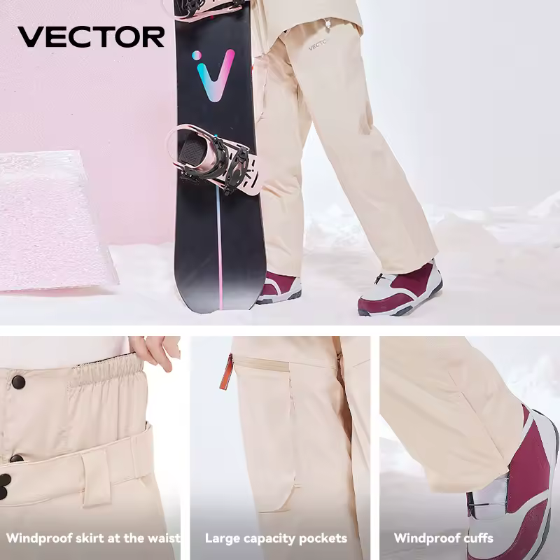 מכנסי סקי וסנובורד VECTOR | עמידים למים ורוח | לגברים ונשים
