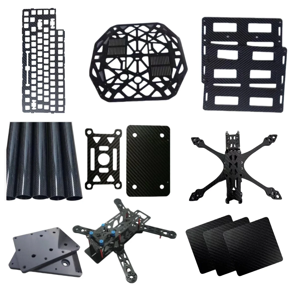 

Carbon Fiber Panel Plate Sheet CNC Cutting Processing for FPV Frame Drone Arm Board T700 T300 Matte Glossy Twill Custom Service